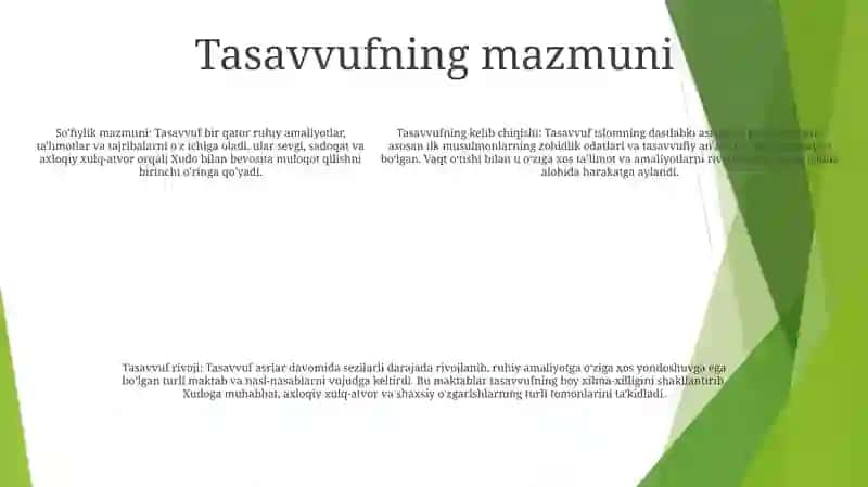 Tasavvuf Tushunchasi Va Uning Mohiyati 4