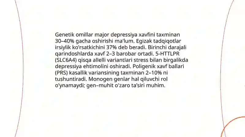 Depressiya holatlarini sabablari va uni davolashda ishlatiladigan dori vositalari 4