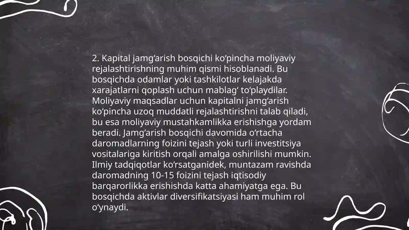 Tadbirkorlik Kapitali va uning Xarakatibosqichlari 4