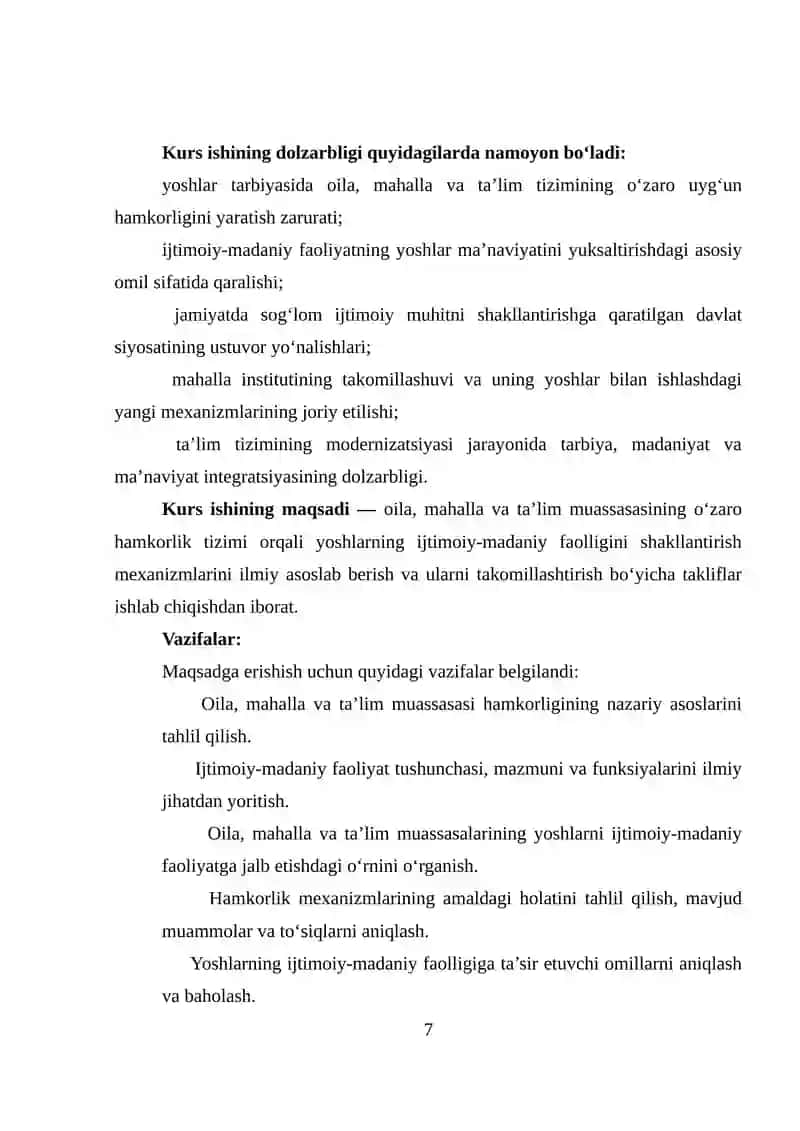 Oila,mahalla va ta'lim muassasi hamkorlik tizimida ijtimoiy ma'daniy faoliyatning namoyon bo'lishi 4