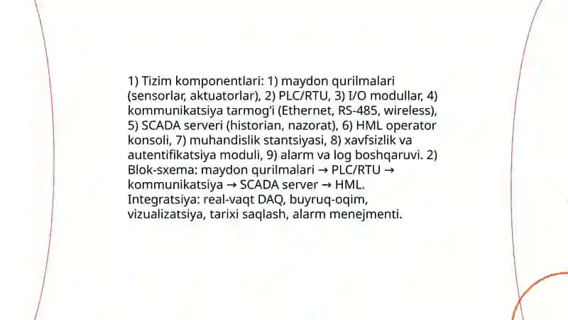SCADA tizimida inson -mashina interfeysi (HML) yaratish 4