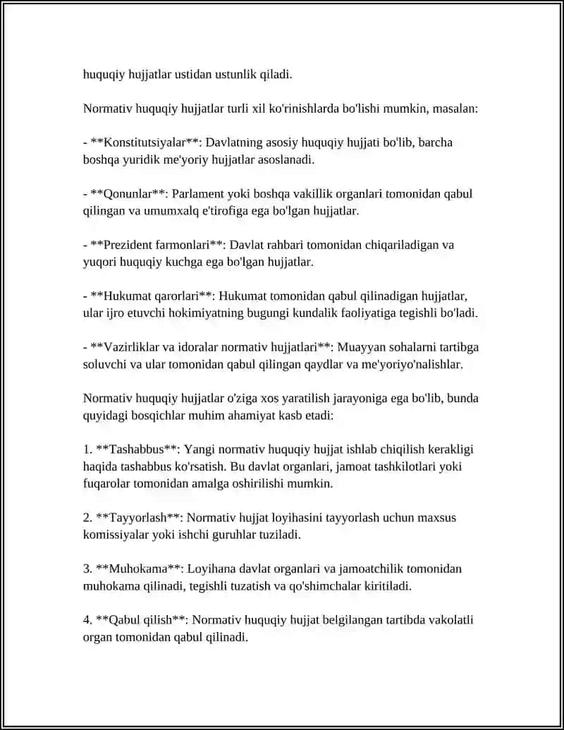 NORMATIV HUQUQIY HUJJATLAR 4