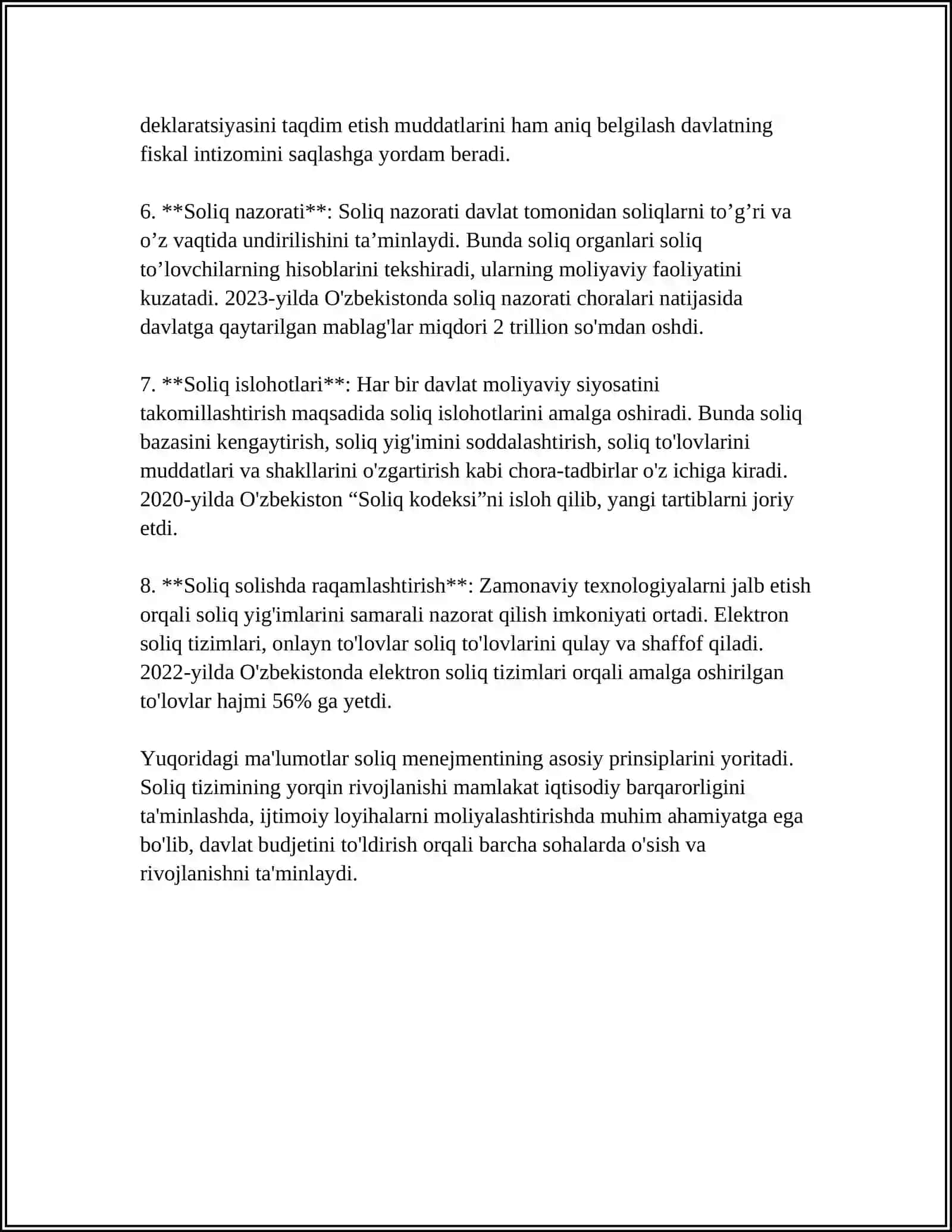 KORXONALARDA SOLIQ MENEJMENTINI TASHKIL ETISH 4