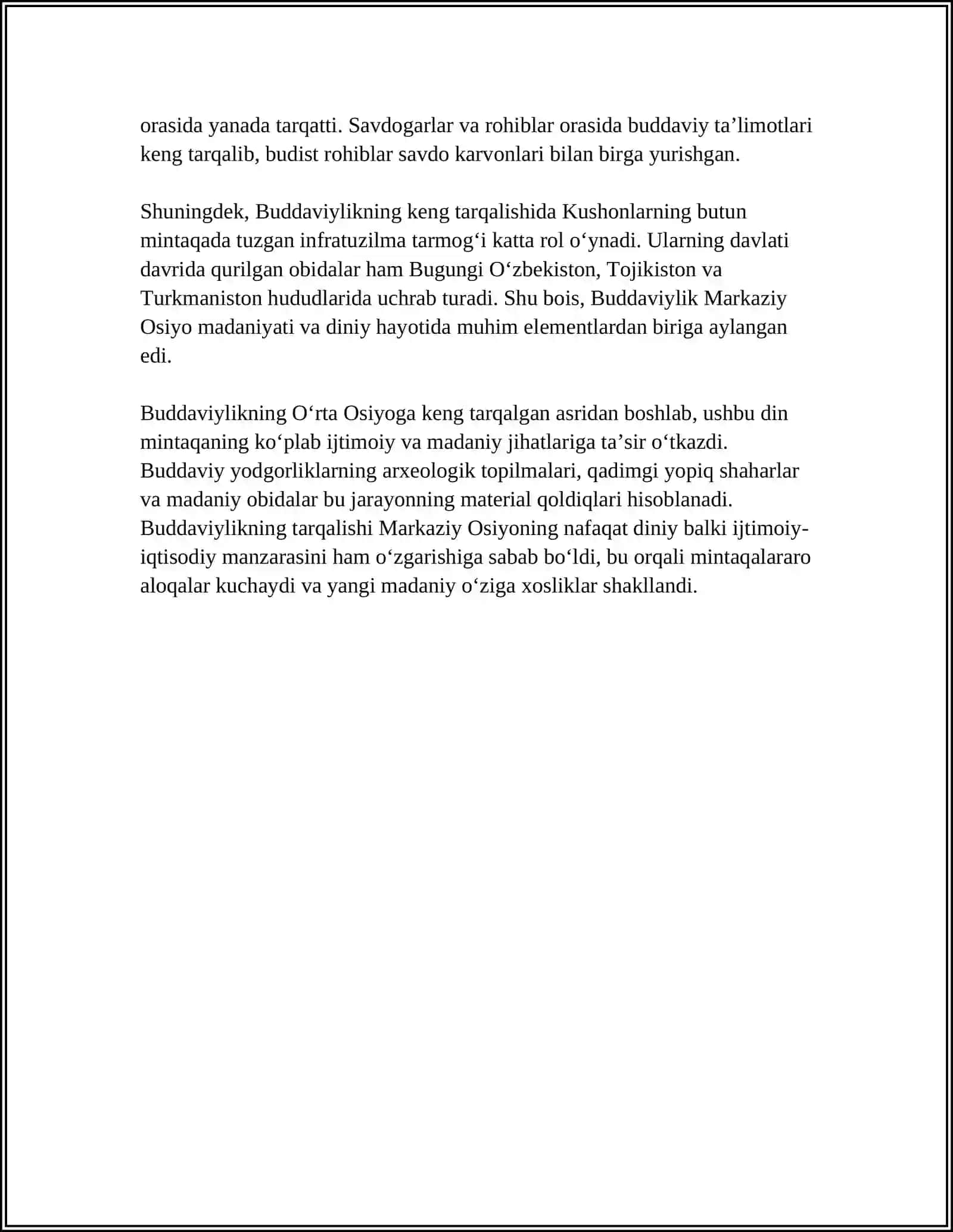 ÒRTA OSIYODA BUDDAVIYLIKNING YOYILISHI 4