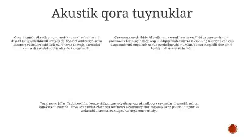 Akustik Materiallarning Yangi Turlari 4