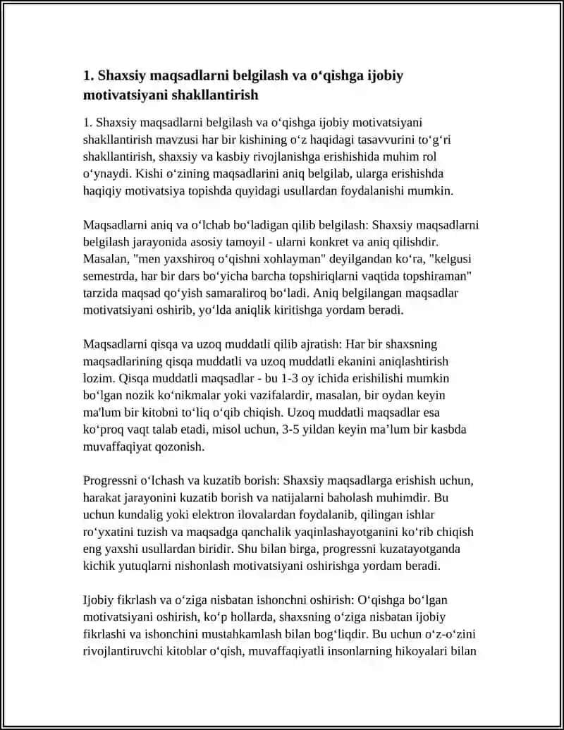O‘QISHGA IJOBIY MOTIVATSIANI SHAKLLANTIRISH USULLARI 4