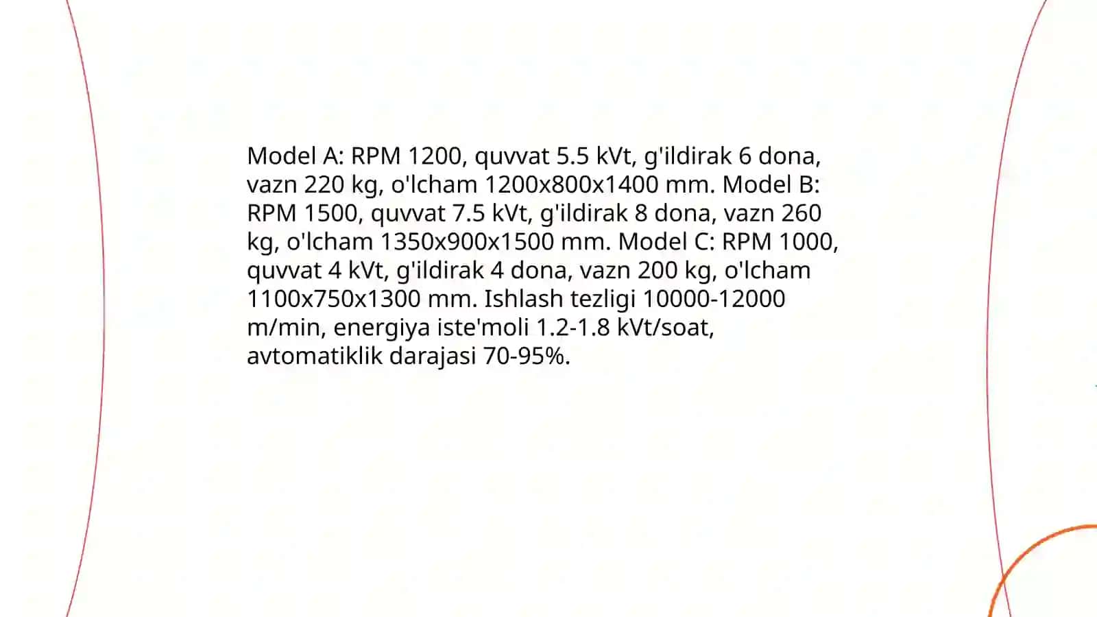 Turli firmalarning takomillashgan xalqali yigirish mashinalari 4