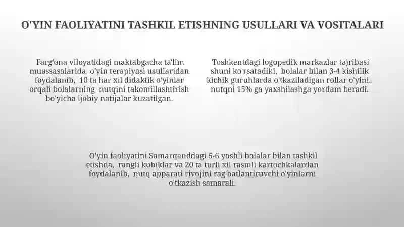 Nutq buzilishi bo‘lgan bolalarda o‘yin faoliyatini shakllanishi 4