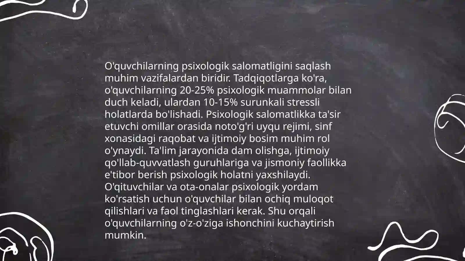 Maktab psixologining asosiy faoliyat turi 4