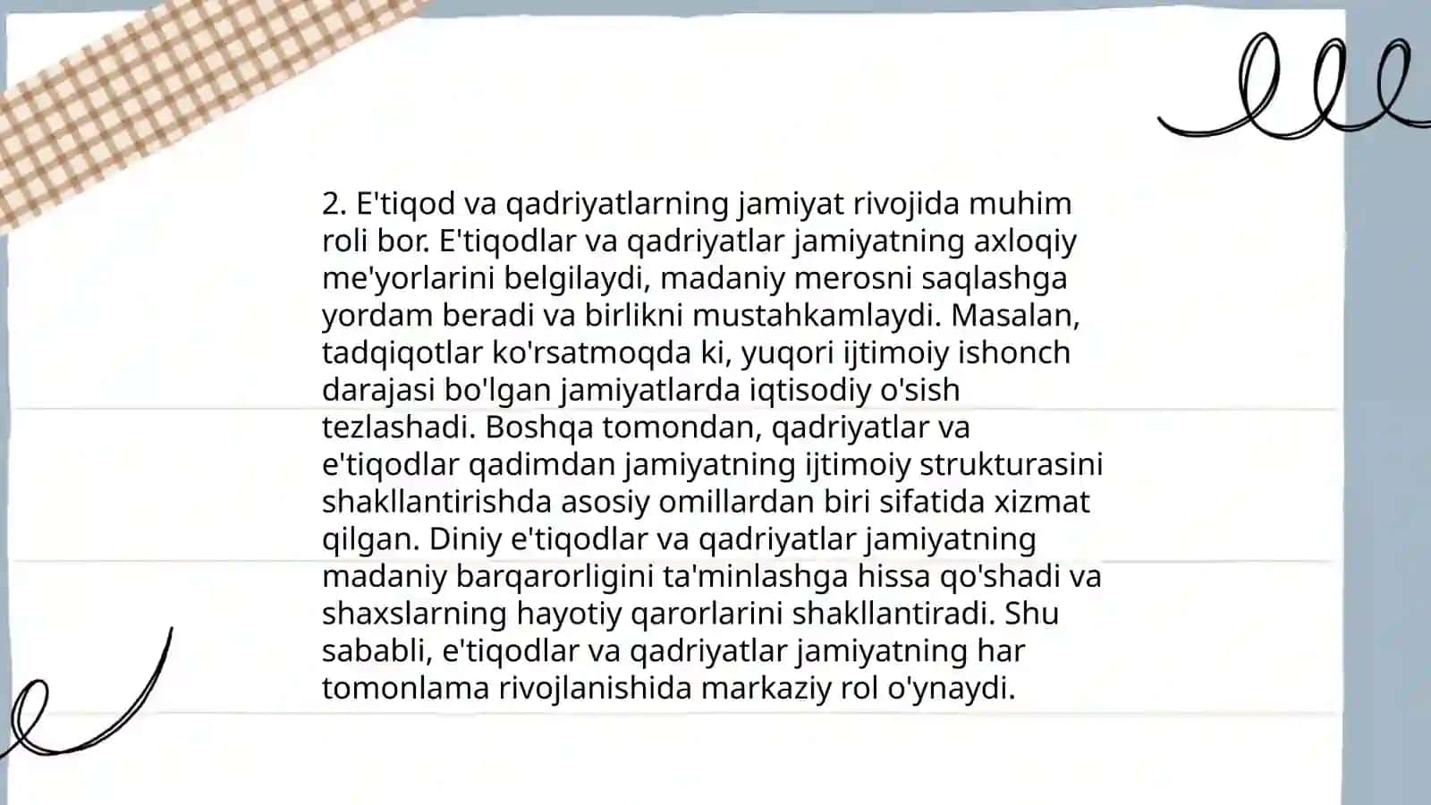Milliy dinlarning ijtimoiy taraqqiyot va shaxs e'tiqodini taminlashdagi ro'li 4