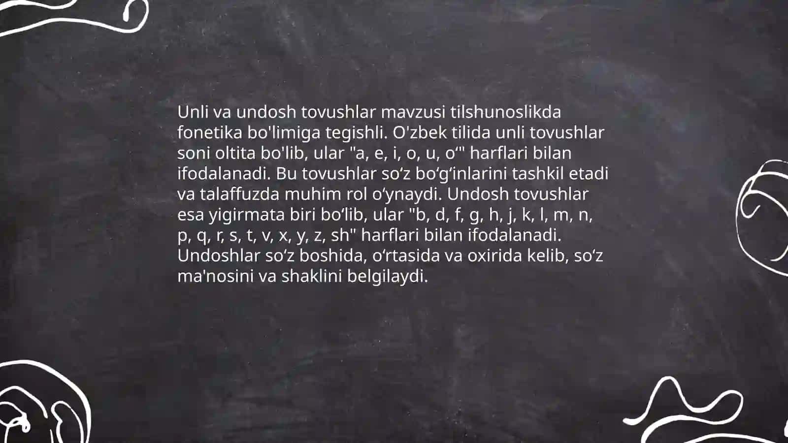 Til sathlari fonologik sath 4