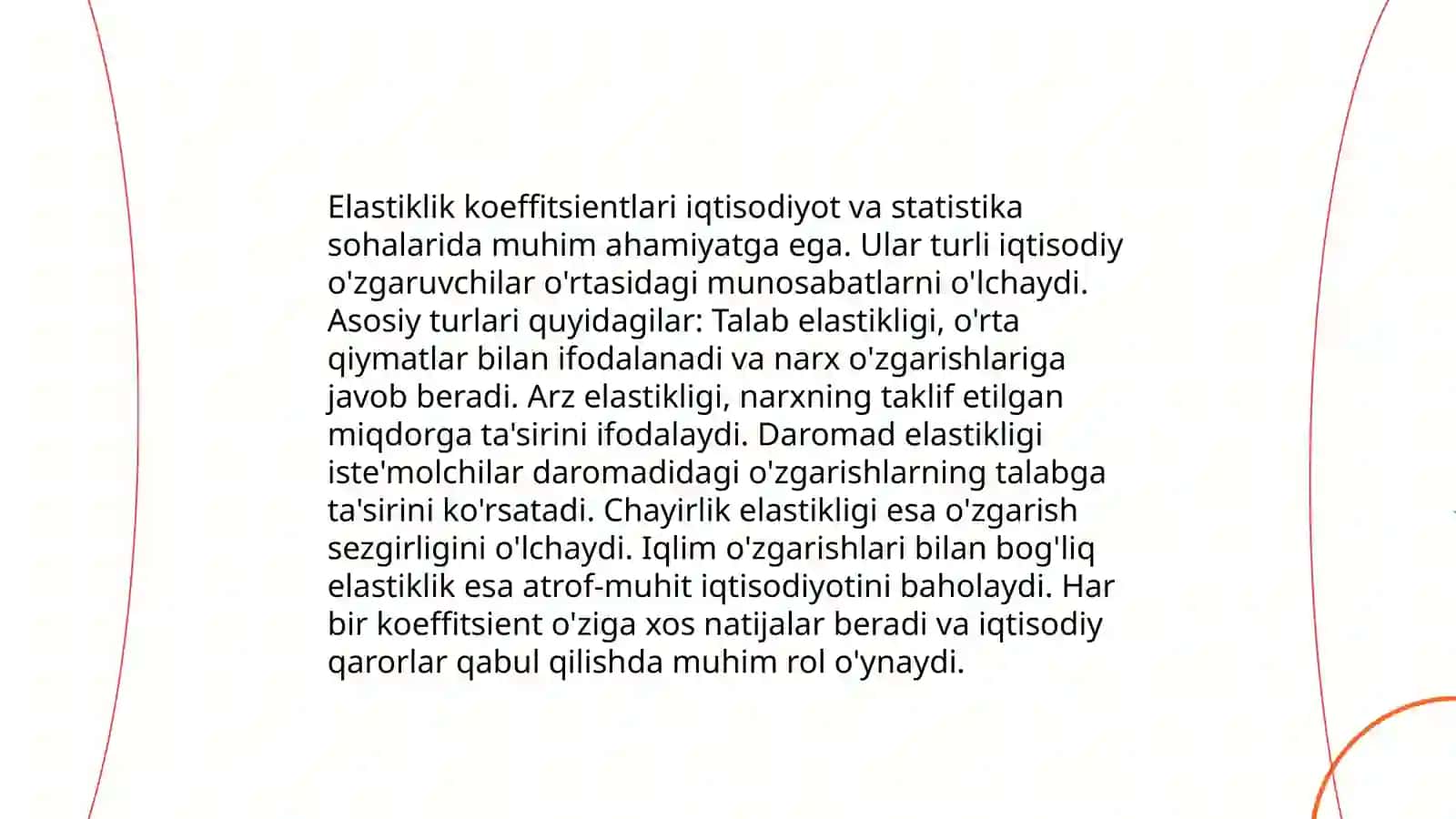 Talab elastikligi tushunchasi 4