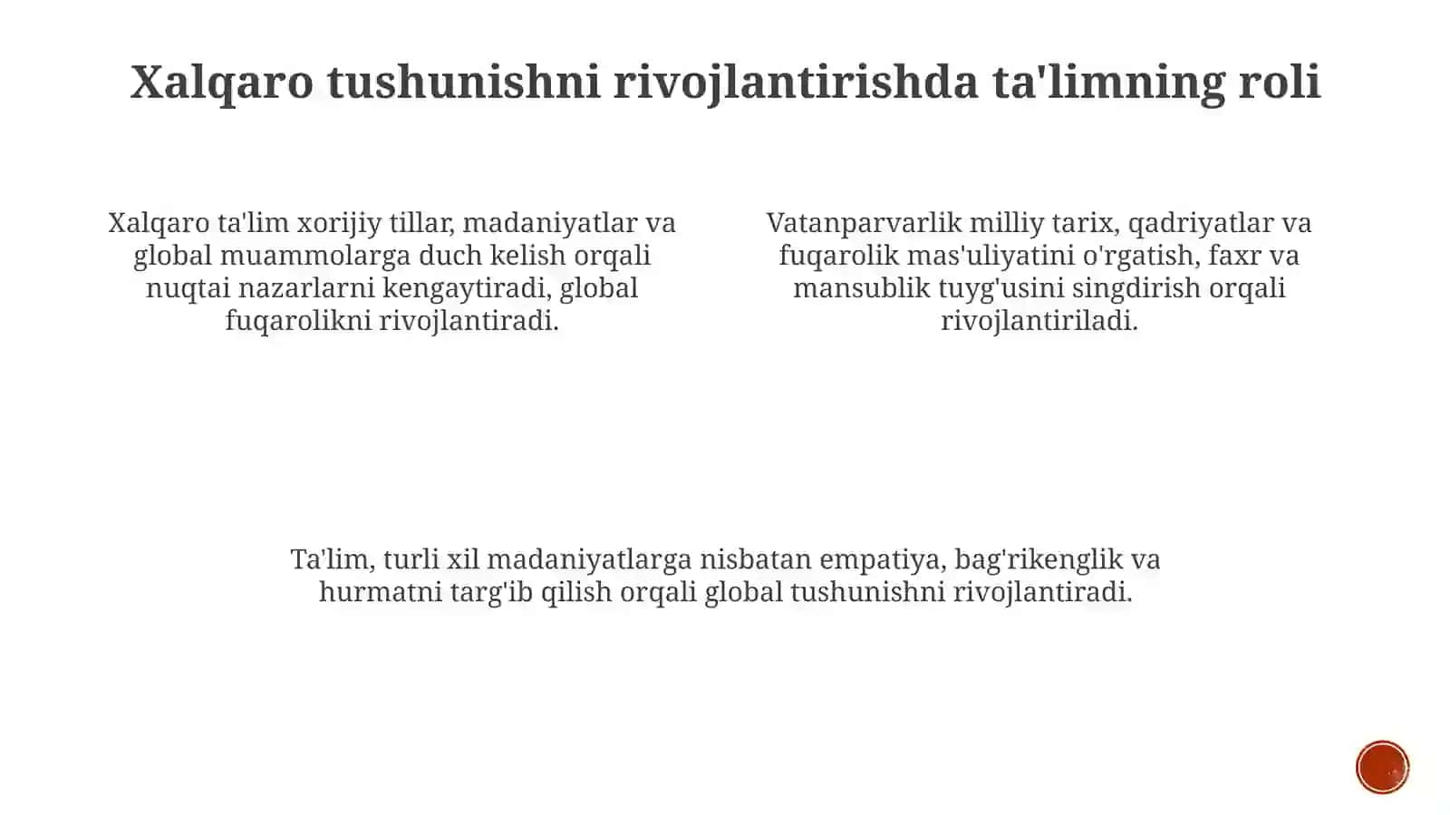 Global fuqarolarni shakllantirish 4