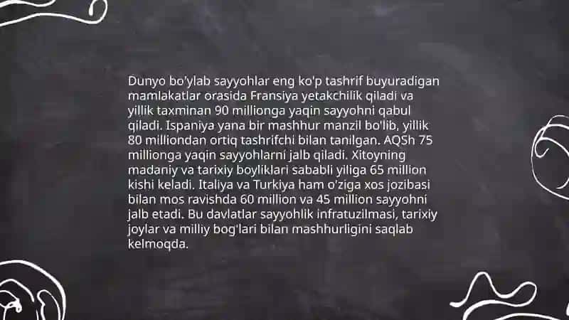 Dunyo boʻyicha eng yirik turizm kampaniyalar 4