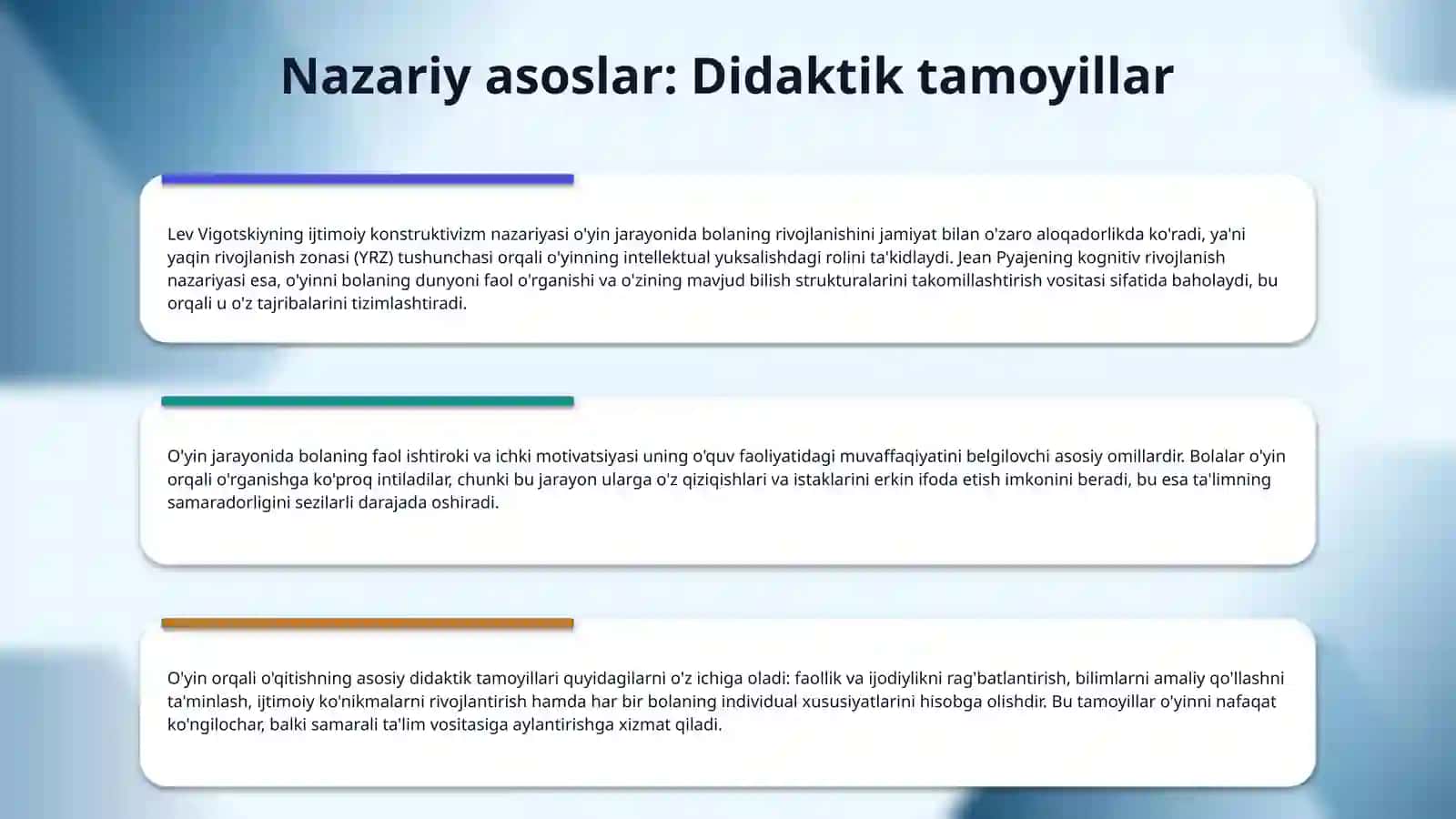 Maktabgacha ta‘limda o‘yin asosida o‘qitish. 4