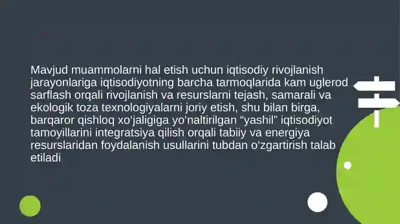 Yashil iqtisodiyotga o‘tish strategiyasi 4