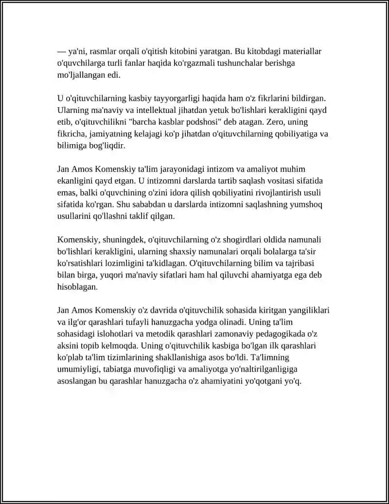 G'ARB OLIMLARINING O'QITUVCHILIK KASBIGA BO'LGAN ILK QARASHLARI 4