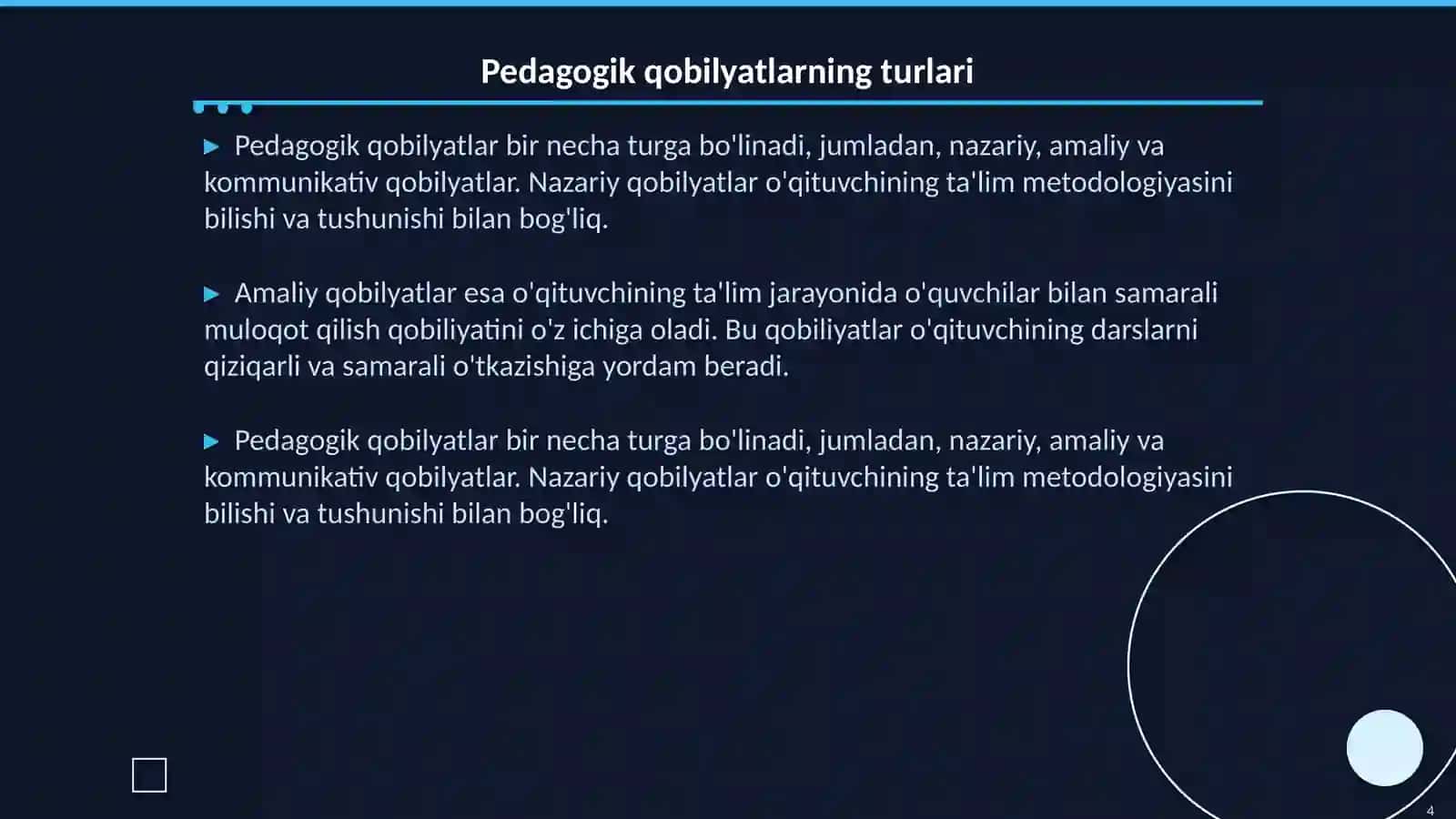 Pedagogik qobilyatlar 4