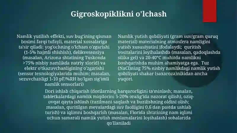 Gidroskopik effekt va uning qo'llanishi 4