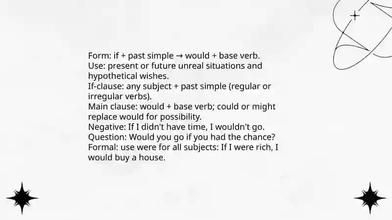 Grammar Unreal past, wishes 4