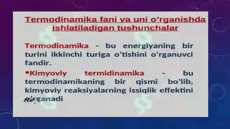 Termodinamika fanining rivojlanishi bosqichlari va vazifalari 4