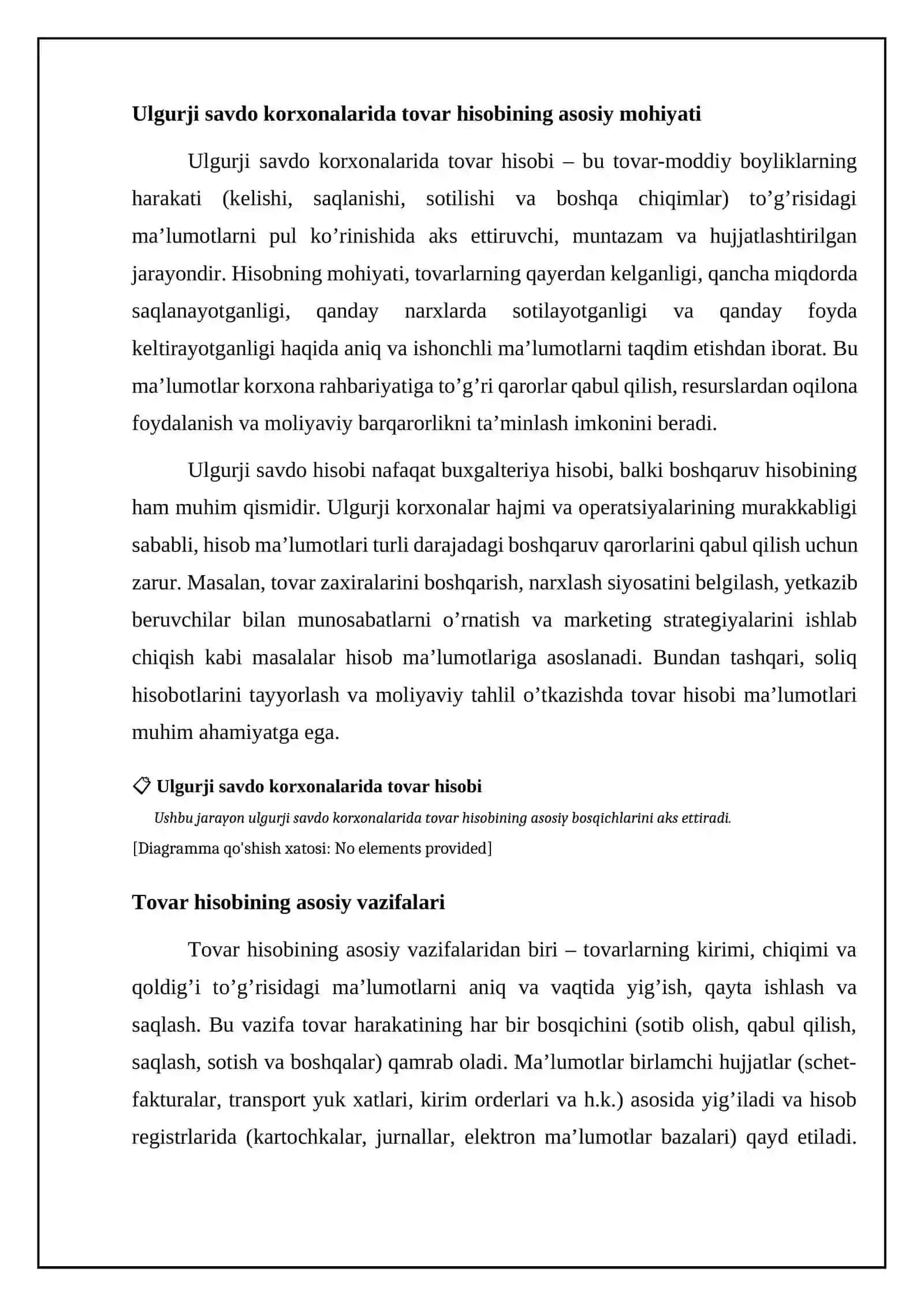 Ulgurji savdo korxonalarida tovarlarning omborxona hisobi 4