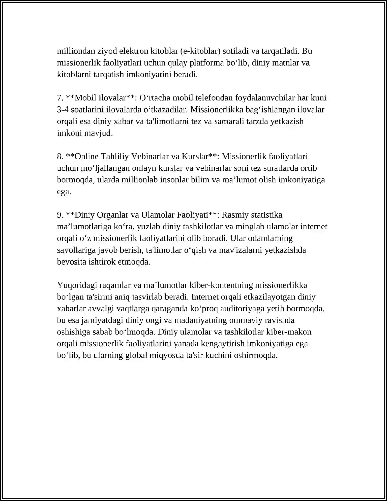KIBERMAKONDA DIN. MISSIONERLIK VA PROZELITIZMNIING IJTIMOIY-SIYOSIY XAVFI 4