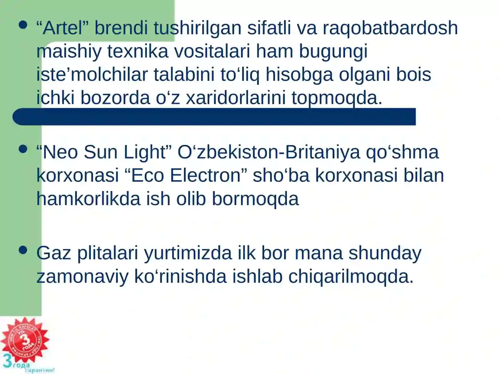 “Artel” qo‘shma korxonasi 4
