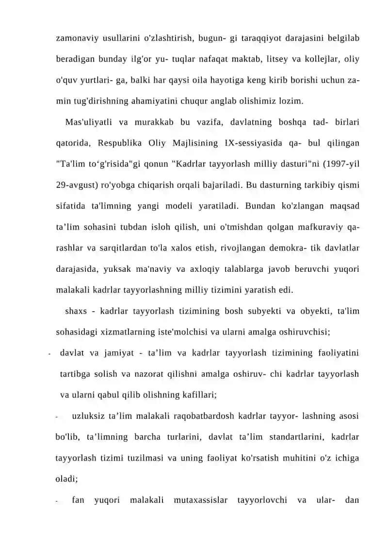 O’zbekiston mustaqillikka erishgandan keying maktabgacha ta’lim 4