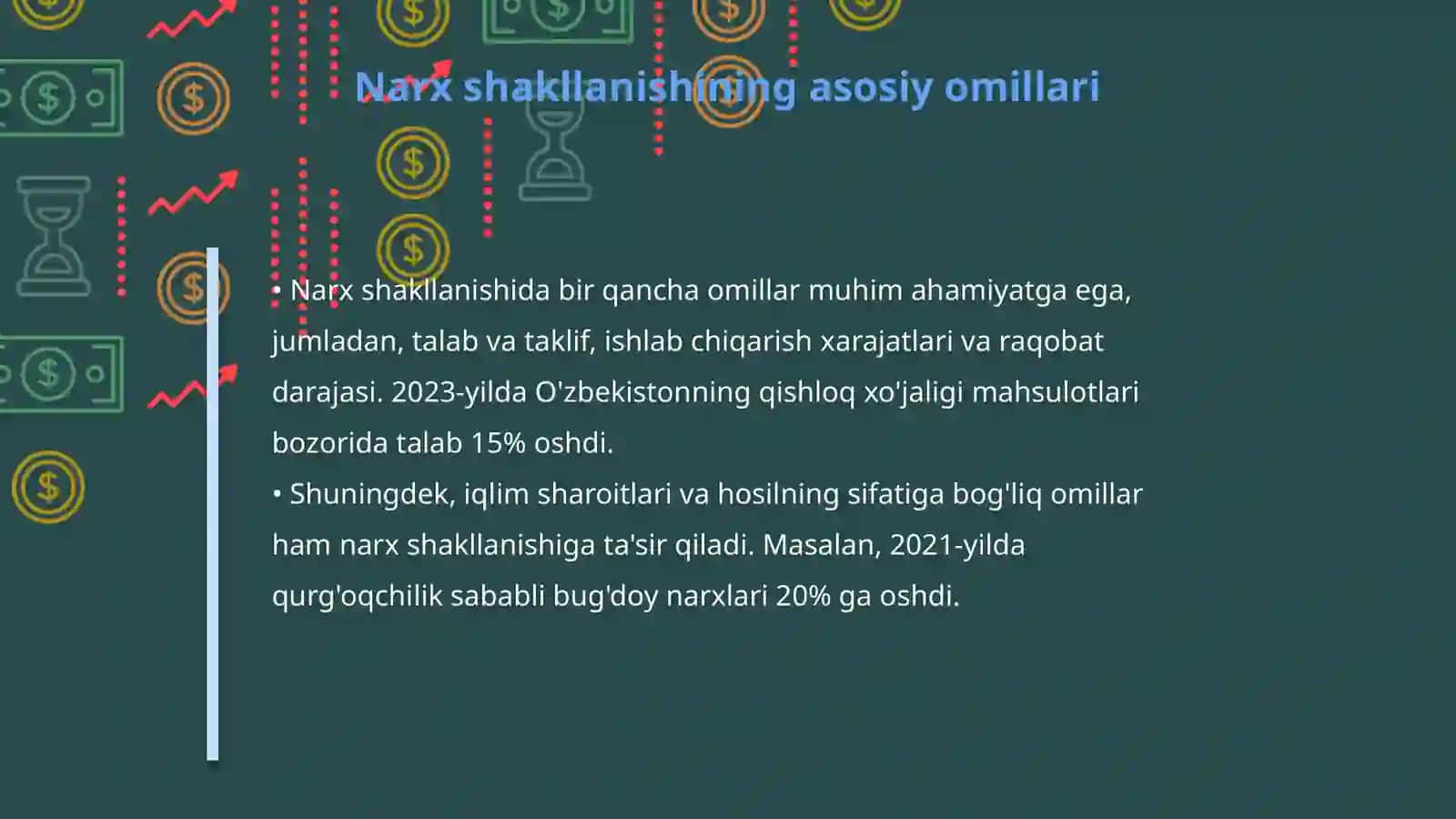 Agromarketingda narxlar, narxni shakllantirish, narx siyosati 4