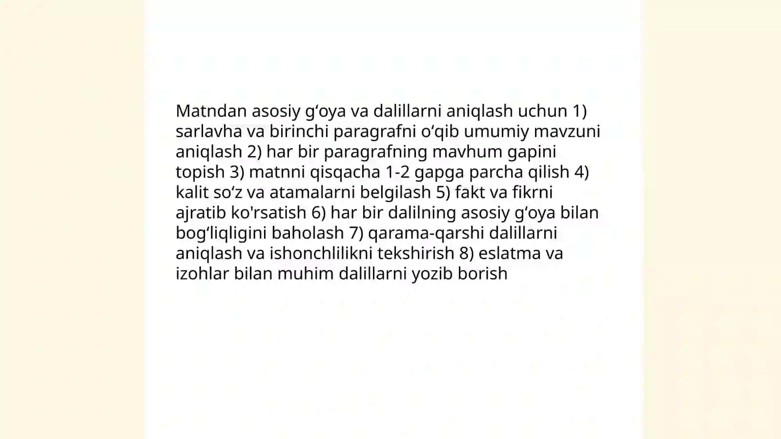 Tanqidiy oʻqish va eslatmalar bilan ishlash 4
