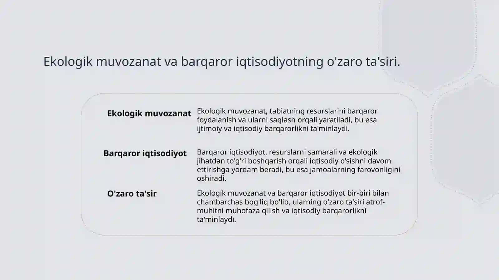 Yashil rivojlanishni boshqarishning asosiy tamoyillari 4