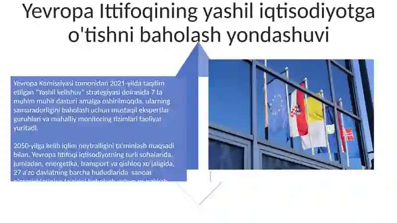 Yevropa Ittifoqining Yashil Iqtisodiyotga O'tishni Baholash Yondashuvi 4
