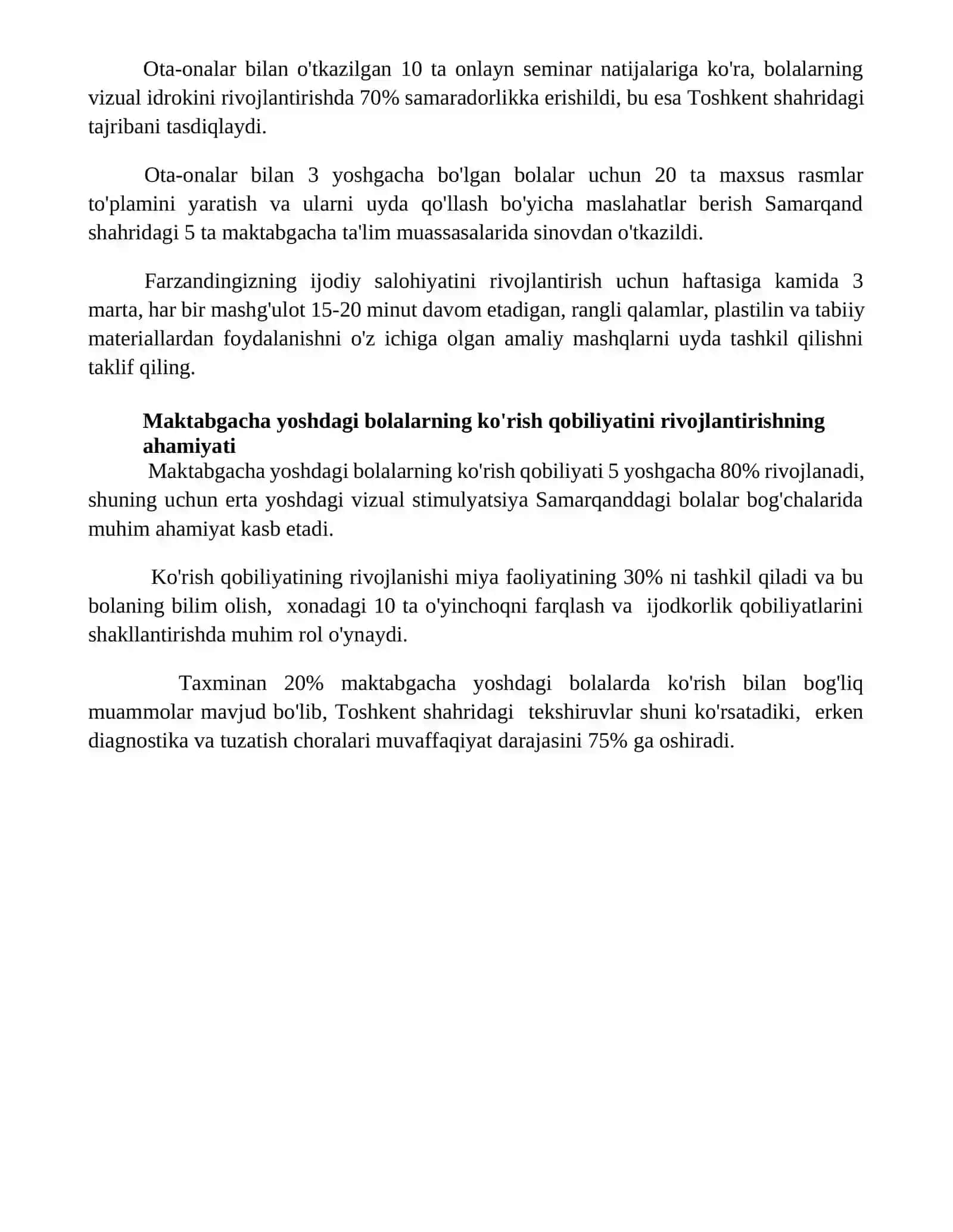 Maktabgacha yoshdagi bolalarni tasviriy qobiliyati va ijodkorligini rivojlantirish 4