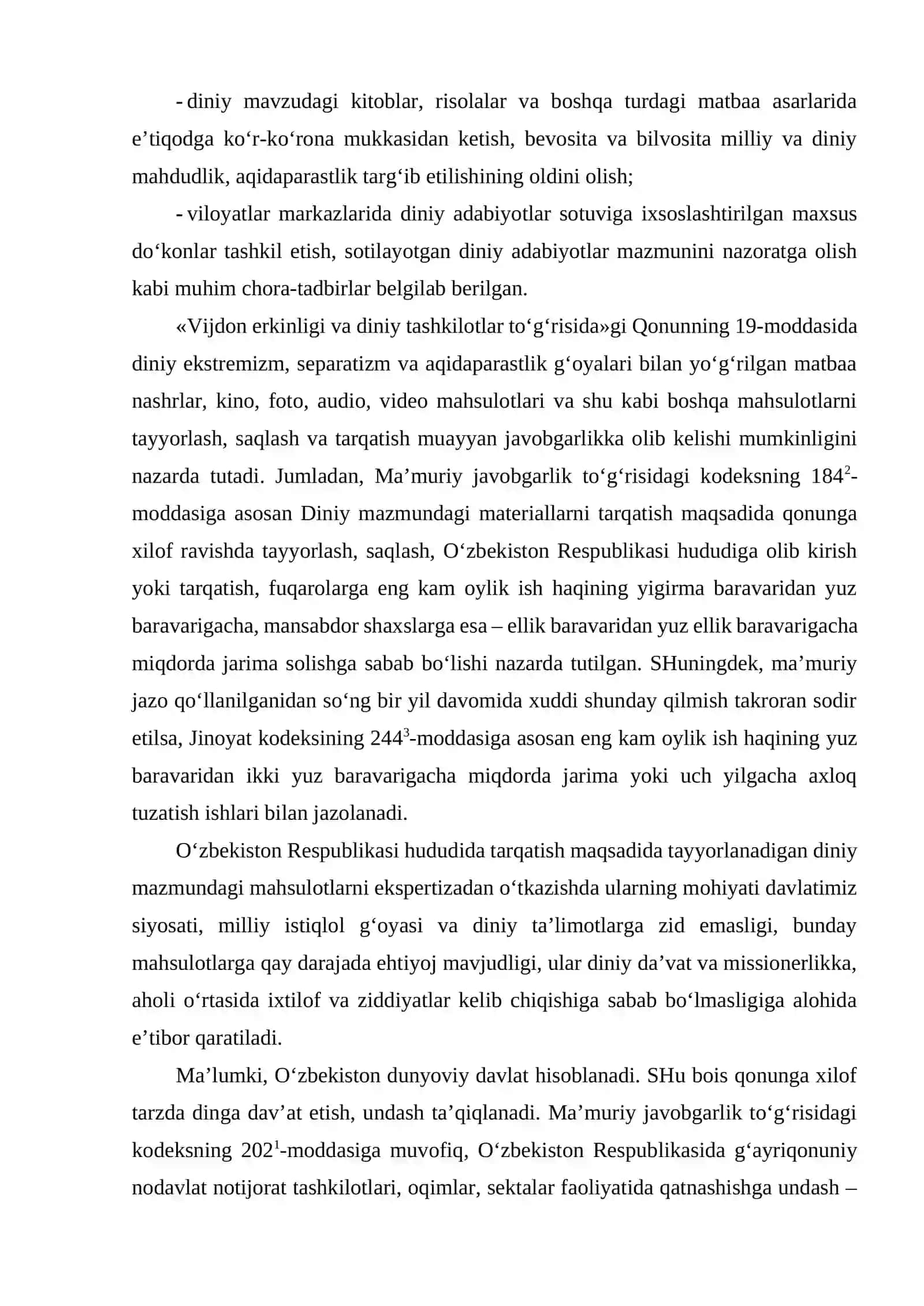 YANGI DINIY TA`LIMOTLAR VA SEKTALAR 4