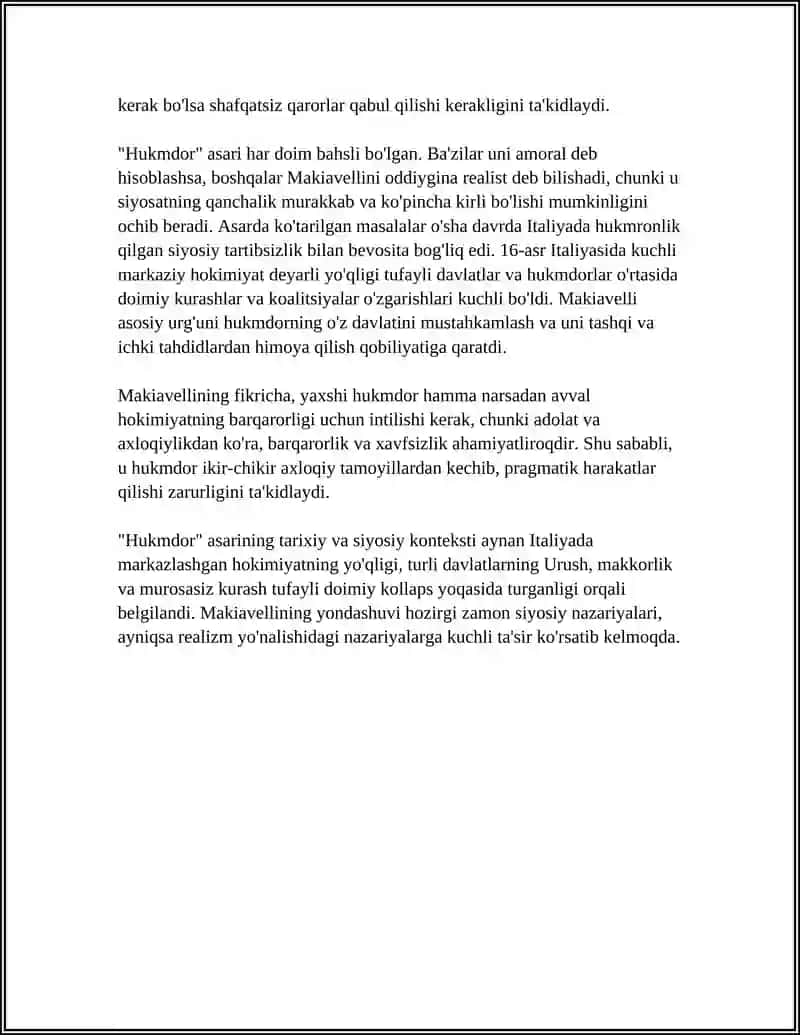MAKIVELLINING "HUKMDOR" 4