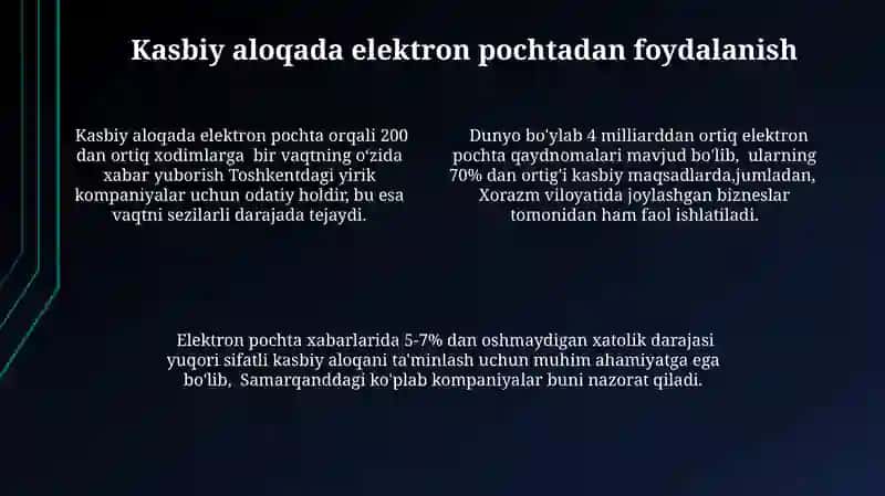 Raqamli vositalar va kasbiy muloqotda ularning qo'llanilishi 4