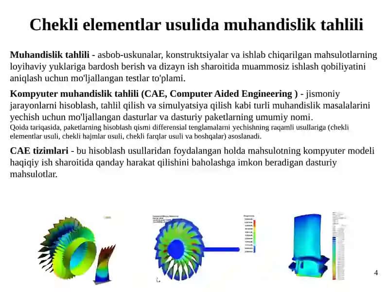 Chekli elementlar usuli damuhandislik tahlili 4
