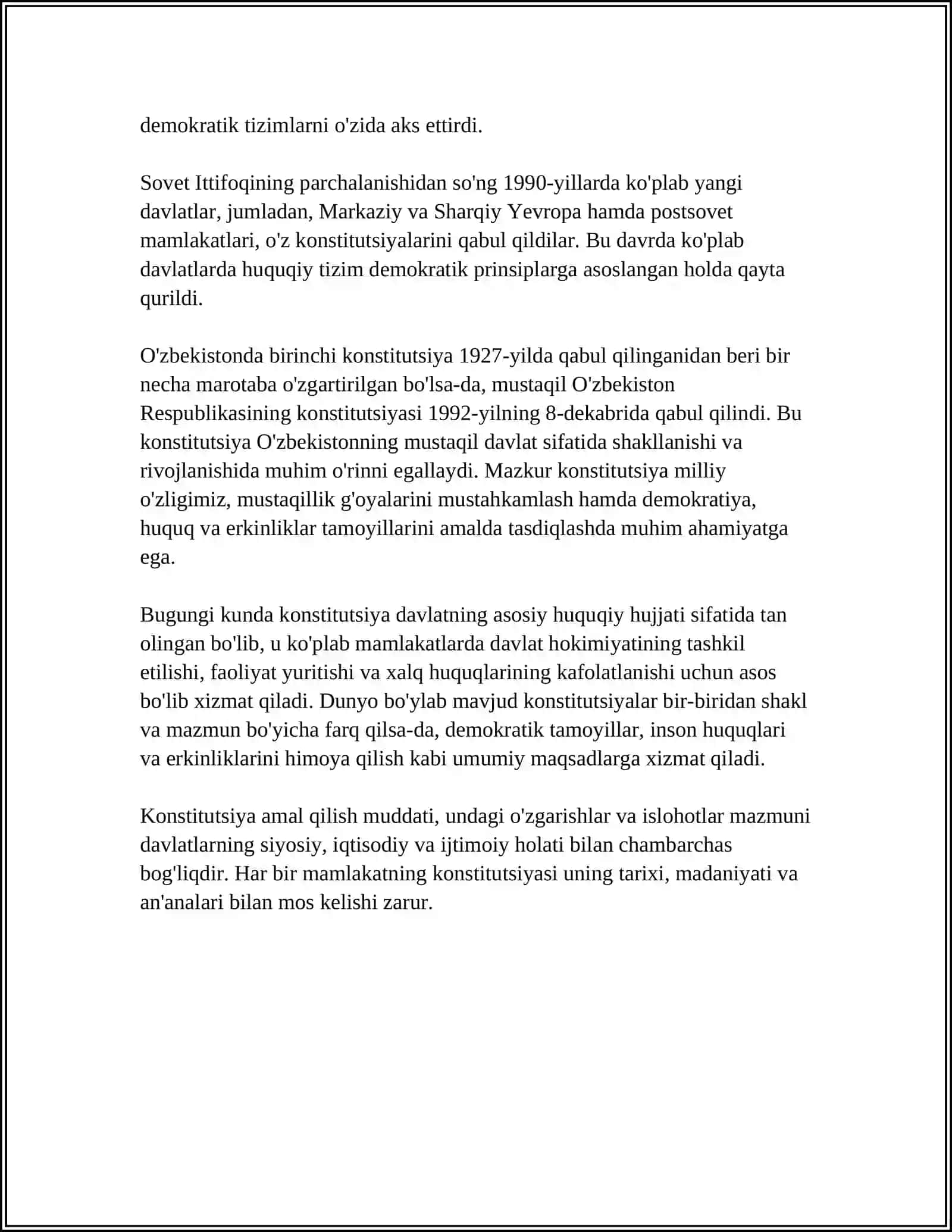 KONSTITUTSIYA HAQIDA ENG YAXSHI MAQOLA 4