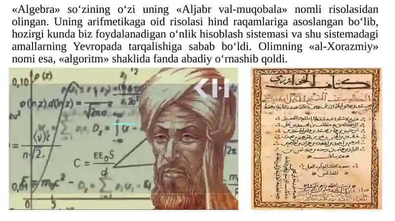 Muhammad ibn Muso al-Xorazmiy 4
