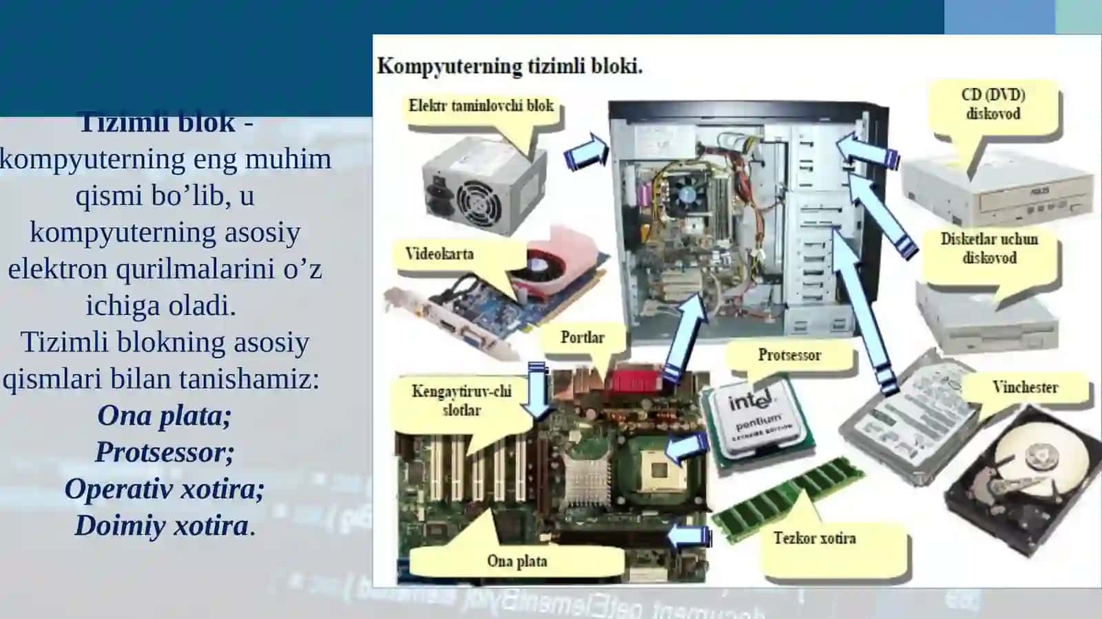 Axborot komplekslarining texnik va dasturiy ta’minoti 4