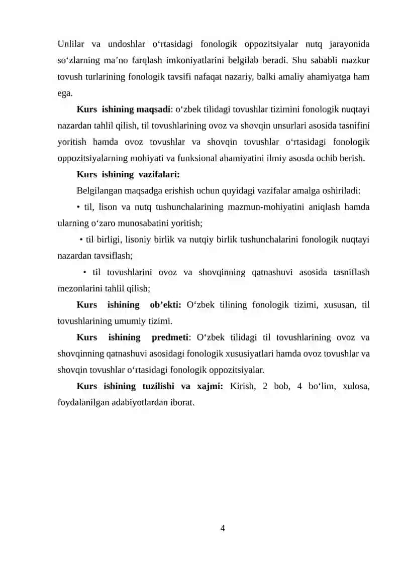 Fonologik oppozitsiyalar 4