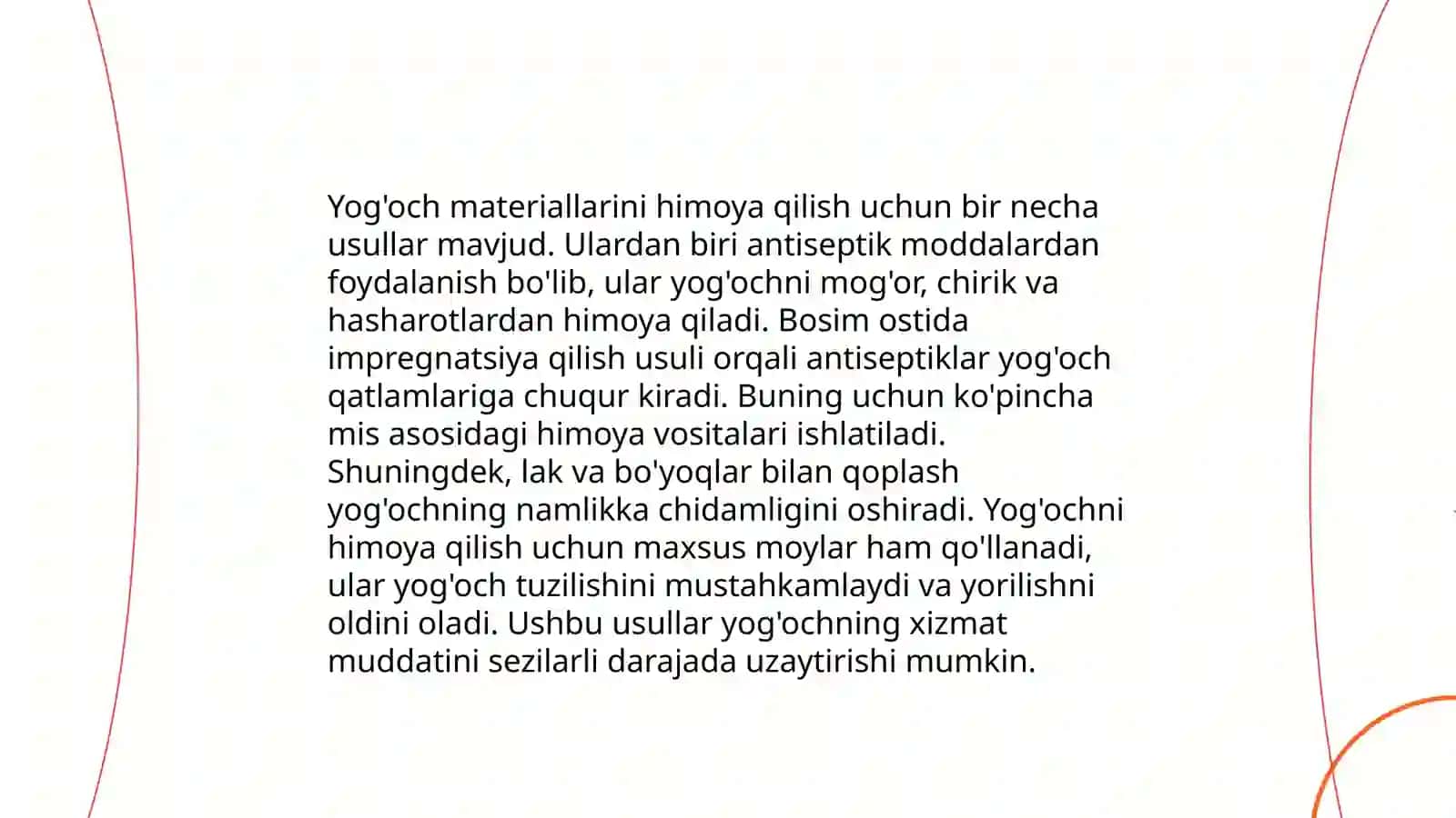 Yogʻoch materiallaridan barpo qilinadigan turar-joy va jamoat binolarining ekspluatatsiyasi 4