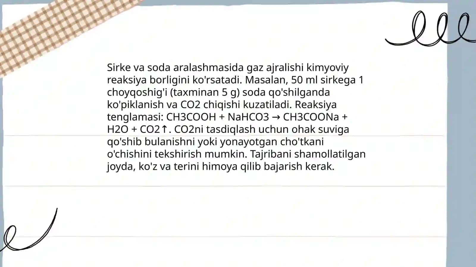 Uy Sharoitida Kimyoviy Reaksiyalarni Aniqlash 4