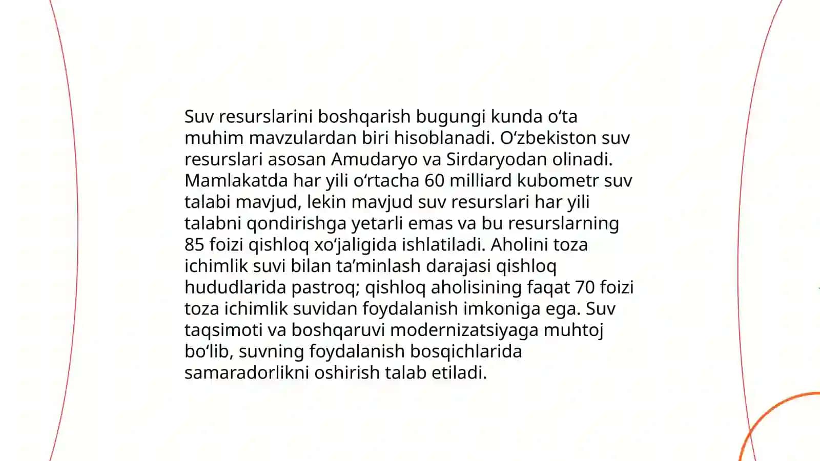 Orol dengiziga kiritilgan investitsiyalar va loyihalar 4