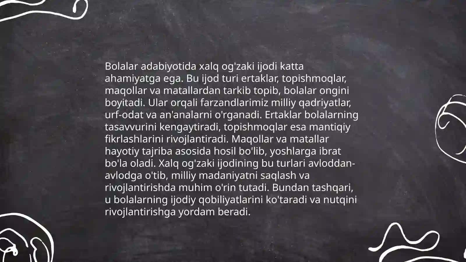 Bolalar adabiyotida milliy o'ziga xoslik 4