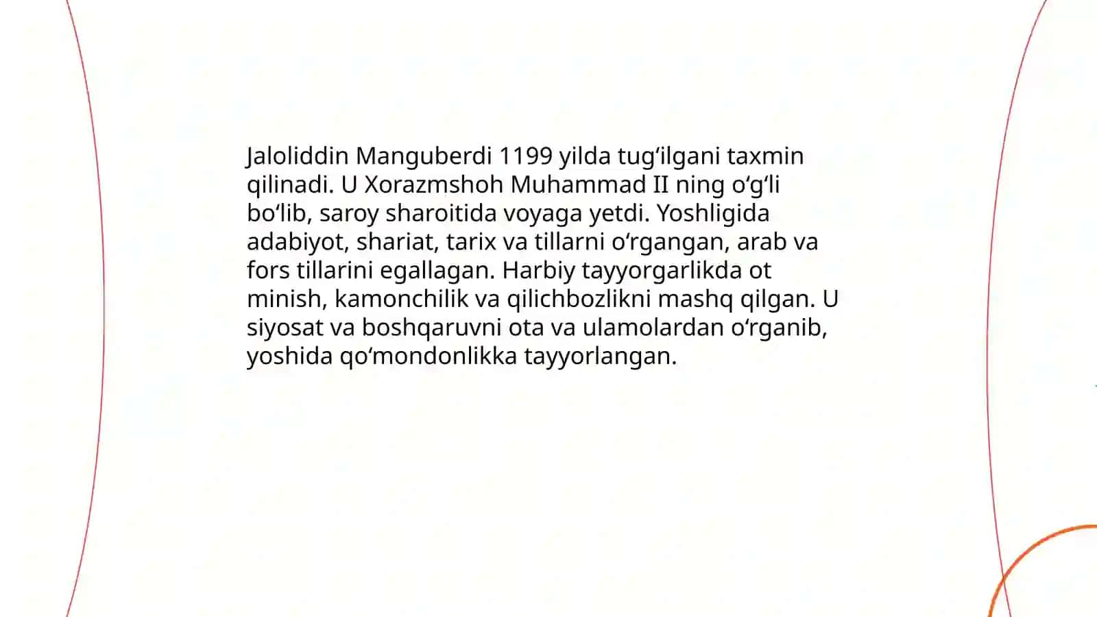 Jaloliddin Manguberdi hayoti va oilaviy kelib chiqishi 4