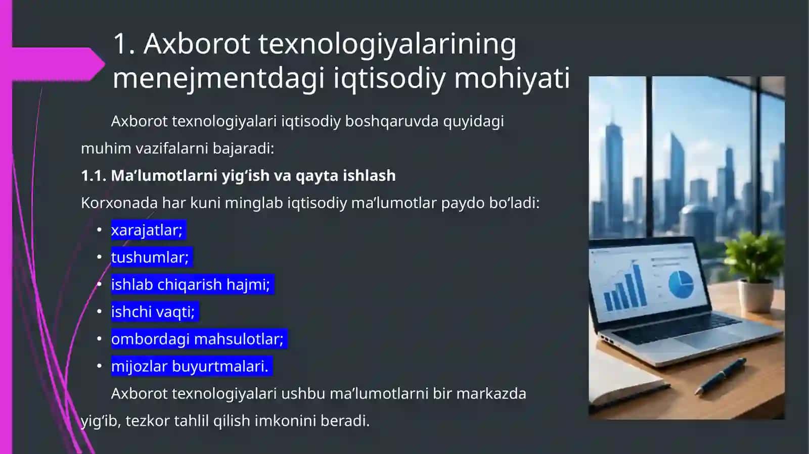 Menejmentda axborot texnologiyalaridan foydalanish 4