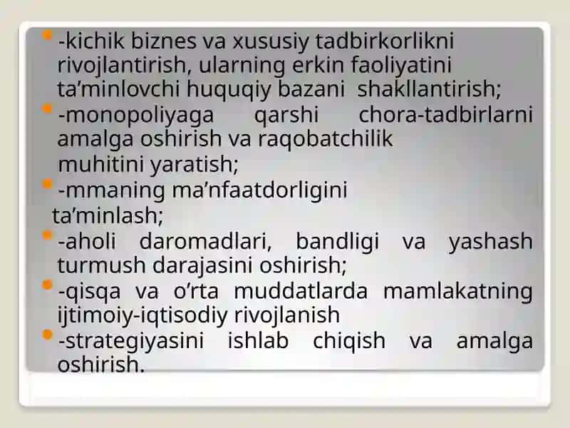 Ijtimoiy Sohadagi Baholar va Subsidiyalar 4