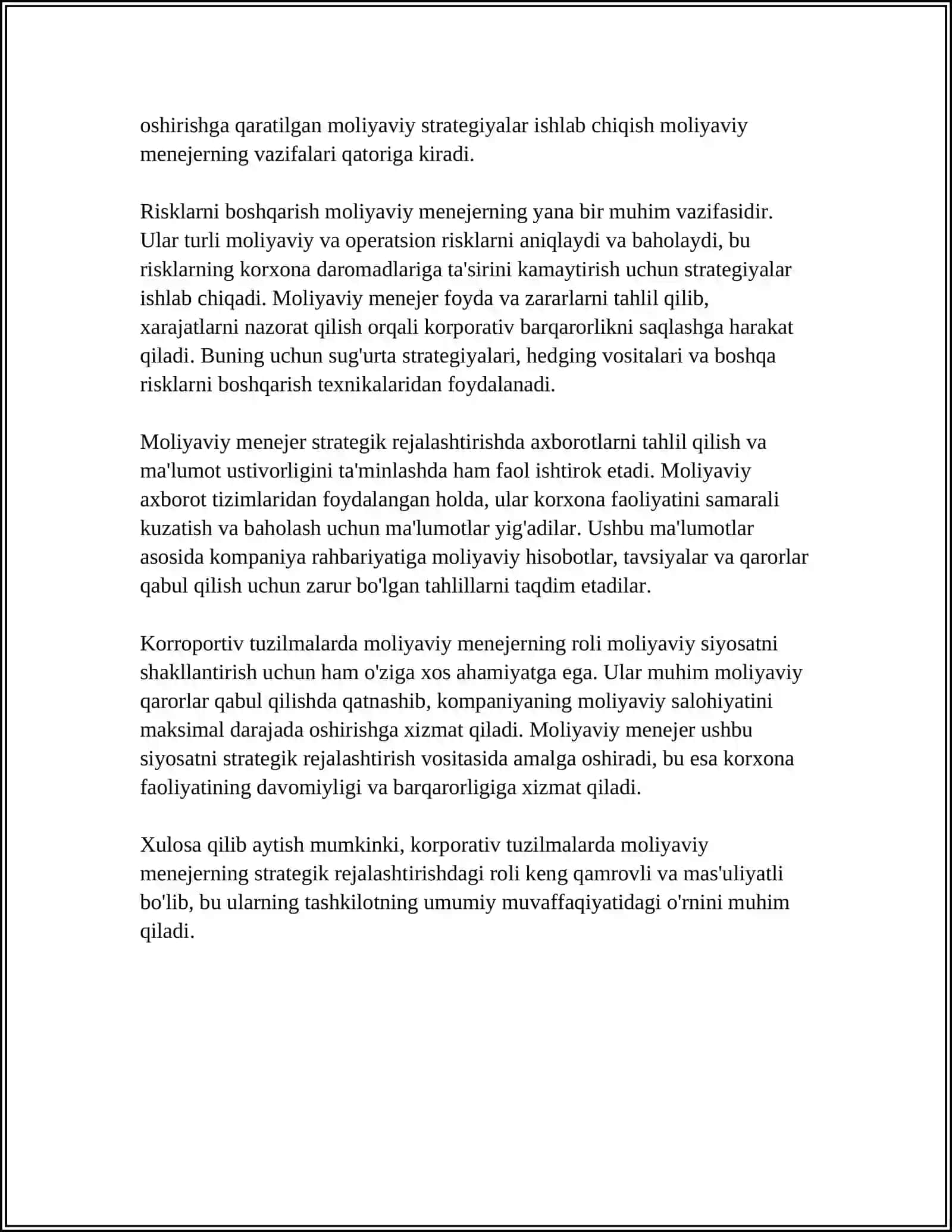 KORPORATIV TUZILMALARDA MOLIYAVIY MENEJERNING ROLI 4